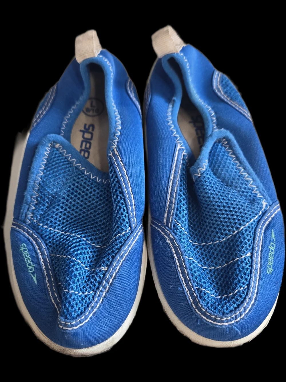 9/10 Kids Speedo Kids Aqua Blue Mesh Water Shoes